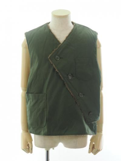 Engineered Garments エンジンニアドガーメンツ - Over Vest オーバーベスト - CP Weather Poplin - Olive