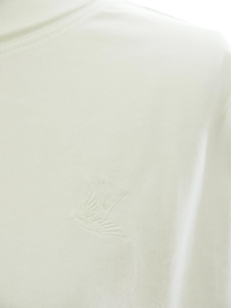 Rhodolirion ロドリリオン - Swallow EMB. Turtle Neck Tee スワローエンブロイダリータートルネックティー - White
