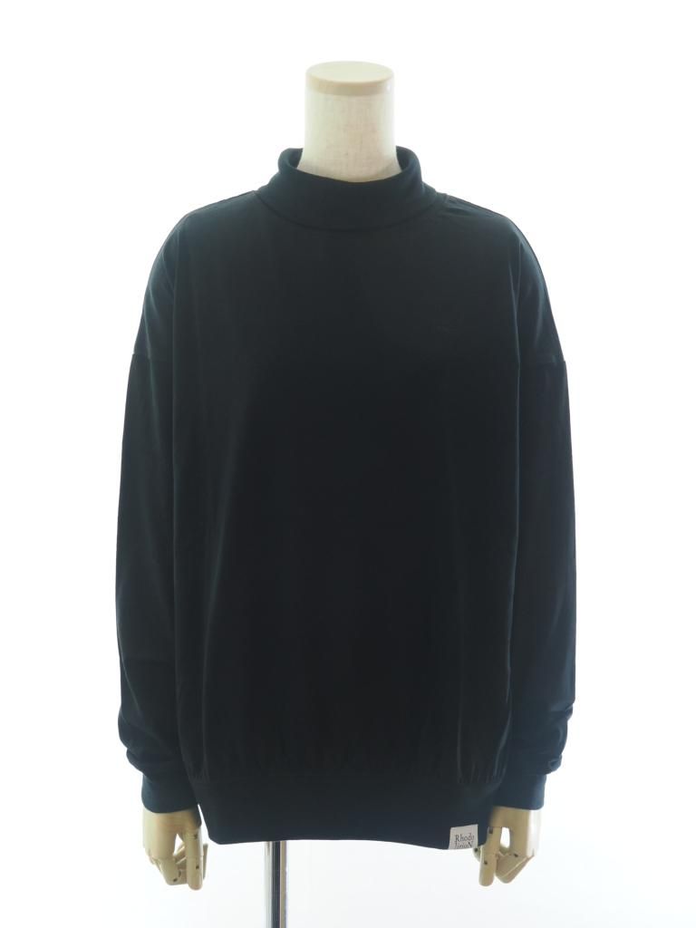 Rhodolirion ロドリリオン - Swallow EMB. Turtle Neck Tee スワローエンブロイダリータートルネックティー - Black