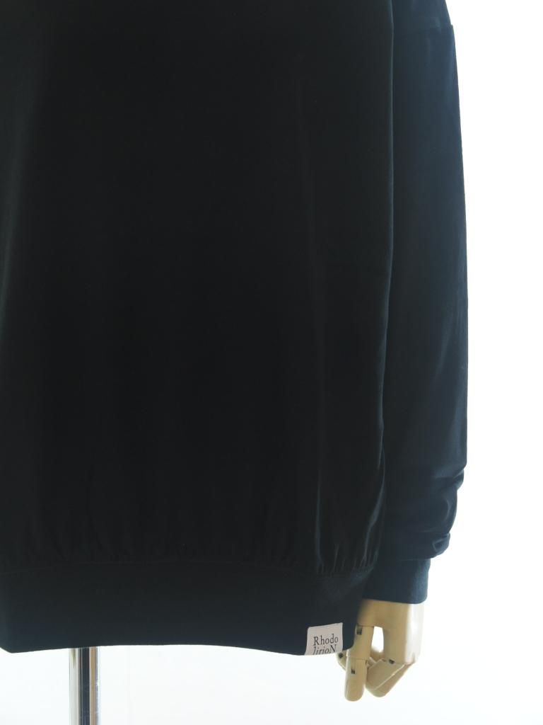 Rhodolirion ロドリリオン - Swallow EMB. Turtle Neck Tee スワローエンブロイダリータートルネックティー - Black