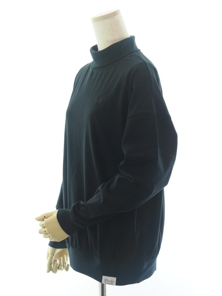 Rhodolirion ロドリリオン - Swallow EMB. Turtle Neck Tee スワローエンブロイダリータートルネックティー - Black
