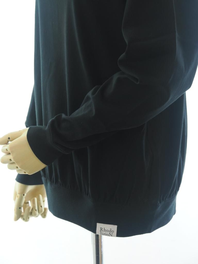 Rhodolirion ロドリリオン - Swallow EMB. Turtle Neck Tee スワローエンブロイダリータートルネックティー - Black