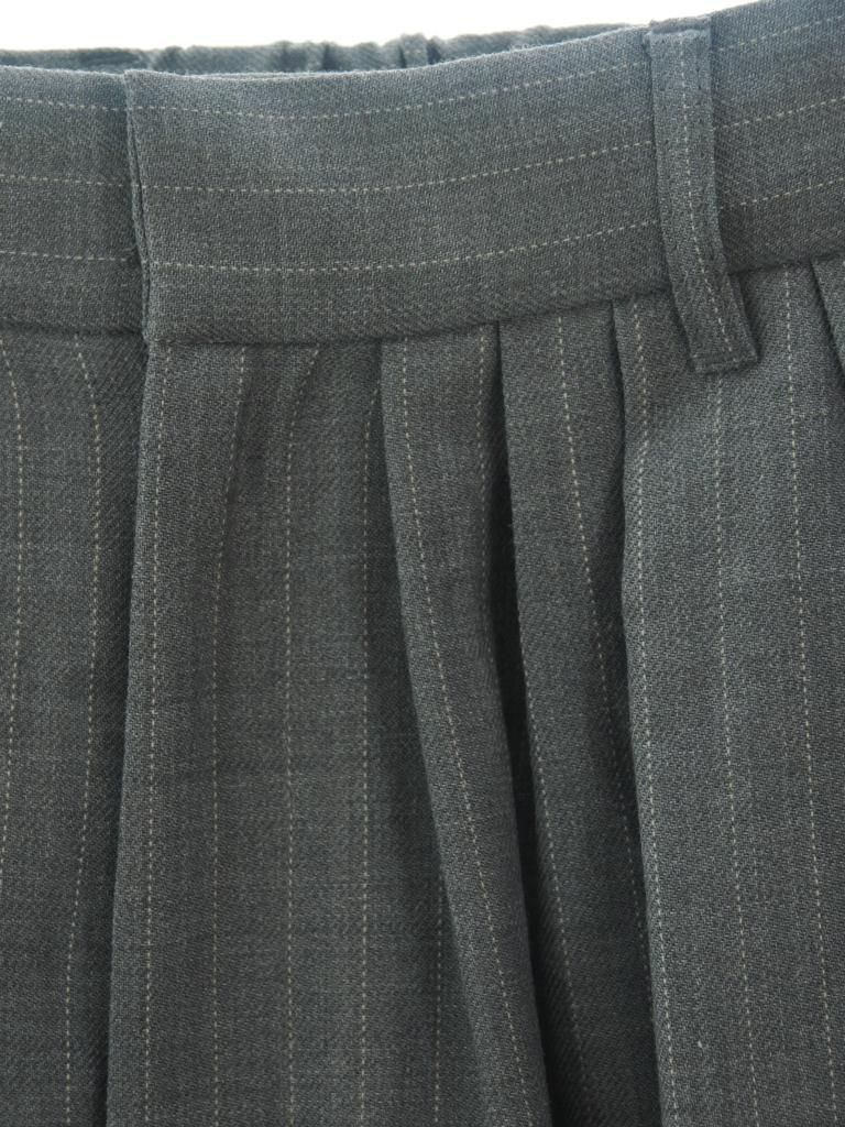 Rhodolirion ロドリリオン - Tack Balloon Pants タックバルーンパンツ - Gabardine - Grey
