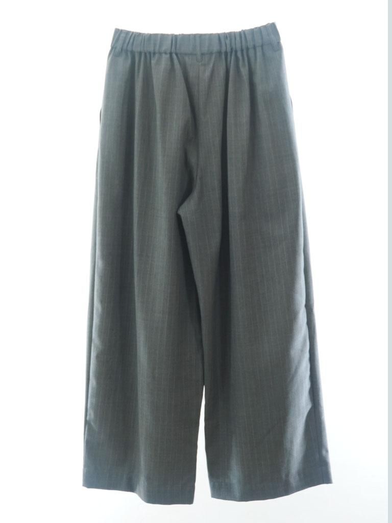 Rhodolirion ロドリリオン - Tack Balloon Pants タックバルーンパンツ - Gabardine - Grey