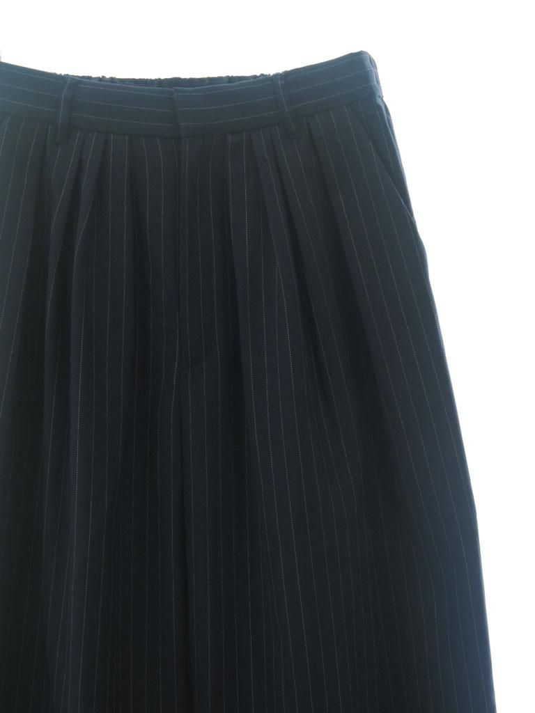 Rhodolirion ロドリリオン - Tack Balloon Pants タックバルーンパンツ - Gabardine - Navy