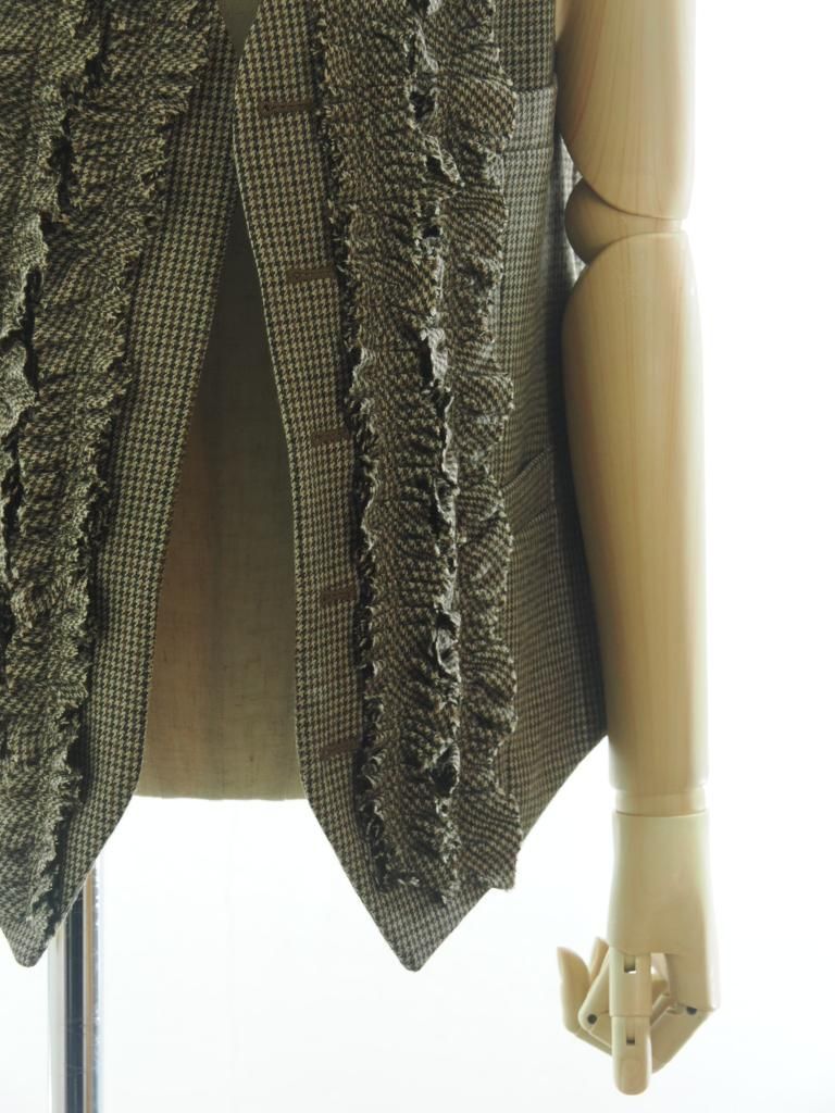 Rhodolirion ロドリリオン - Frill Vest フリルベスト - Houndstooth