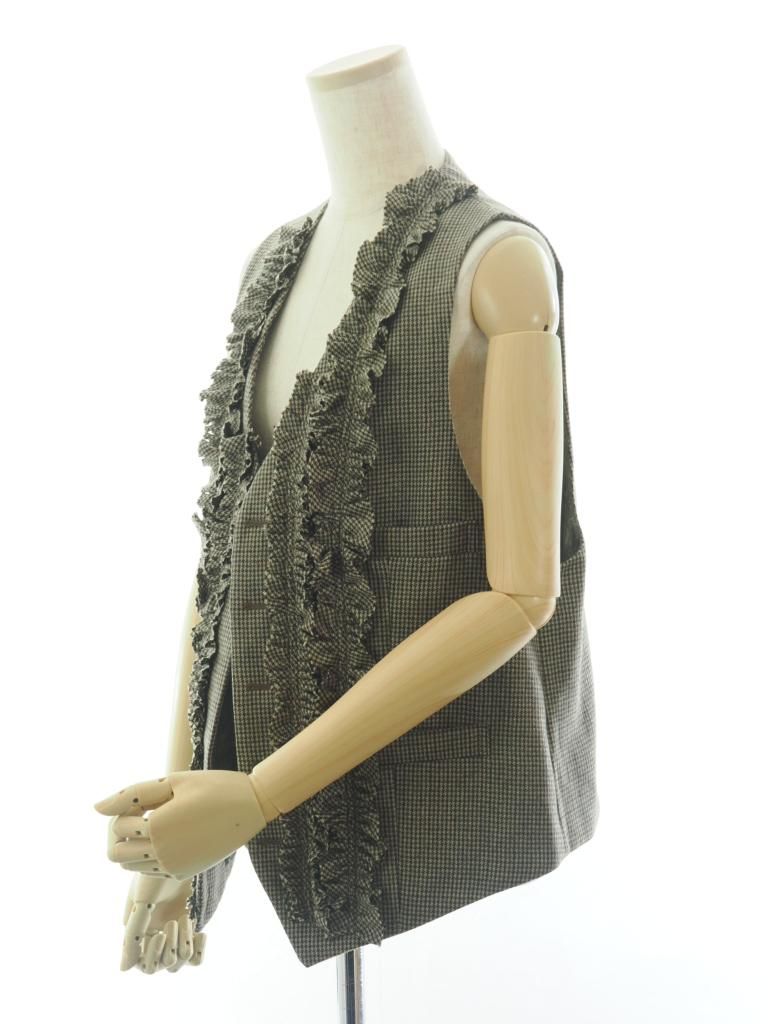 Rhodolirion ロドリリオン - Frill Vest フリルベスト - Houndstooth