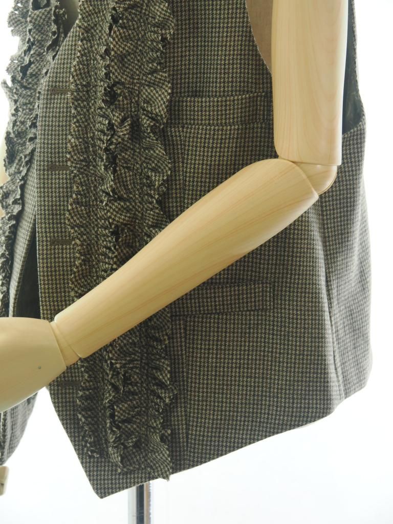 Rhodolirion ロドリリオン - Frill Vest フリルベスト - Houndstooth