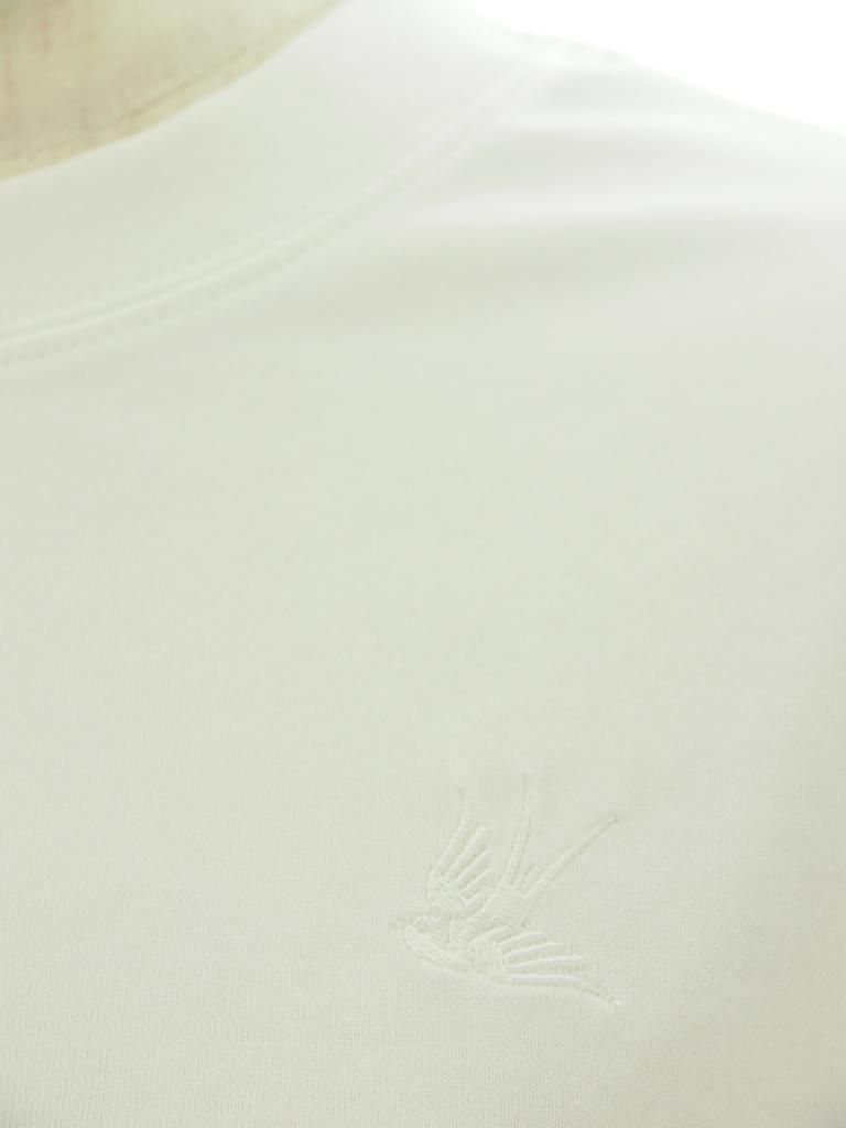Rhodolirion ロドリリオン - Swallow EMB. Crew Neck Tee スワローエンブロイダリークルーネックティー - White