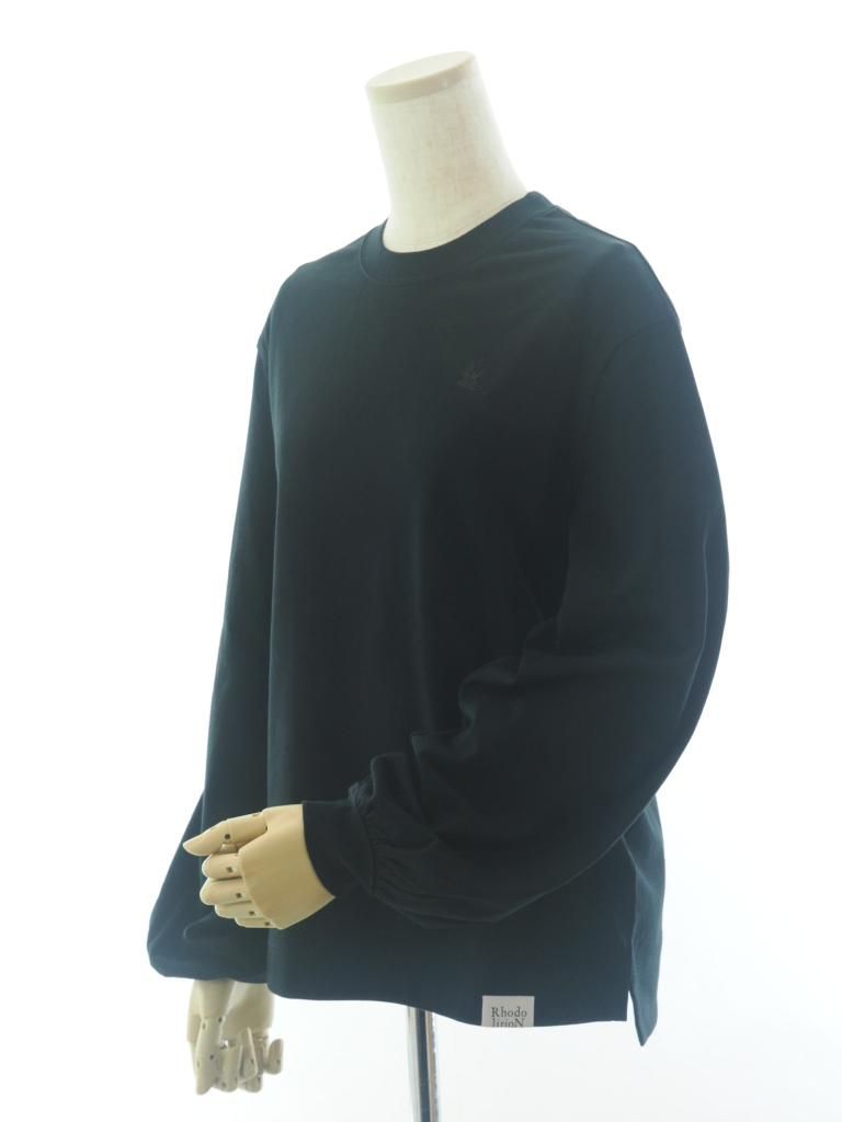 Rhodolirion ロドリリオン - Swallow EMB. Crew Neck Tee スワローエンブロイダリークルーネックティー - Black