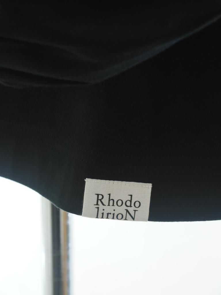 Rhodolirion ロドリリオン - Swallow EMB. Crew Neck Tee スワローエンブロイダリークルーネックティー - Black
