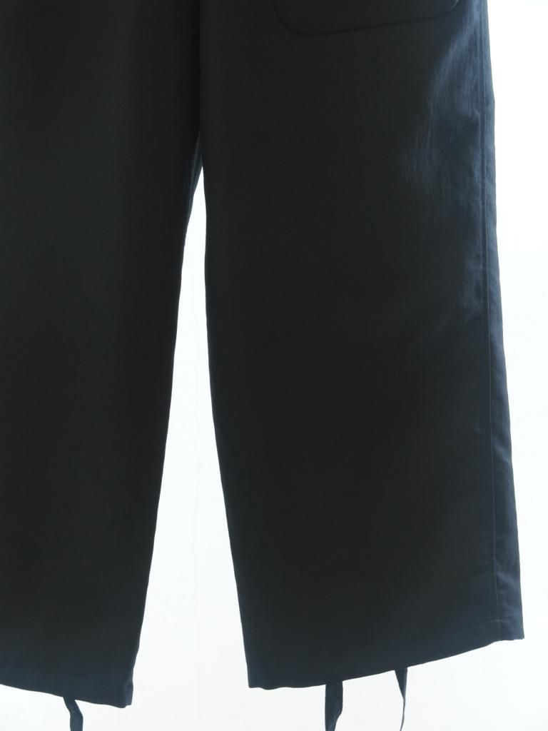 South2 West8 サウスツーウエストエイト - String Cuff Balloon Pant ストリングカフバルーンパンツ - Poly Twill - Black
