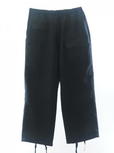 South2 West8 サウスツーウエストエイト - String Cuff Balloon Pant ストリングカフバルーンパンツ - Poly Twill - Black
