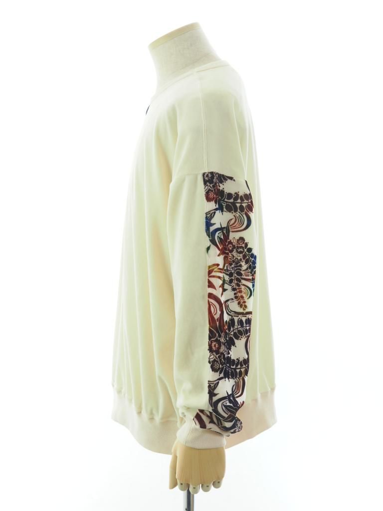 TUITACI 朔 ツイタチ - Ryukyu Dyeing Velvet Pullover リュウキュウダイイングベルベットプルオーバー White