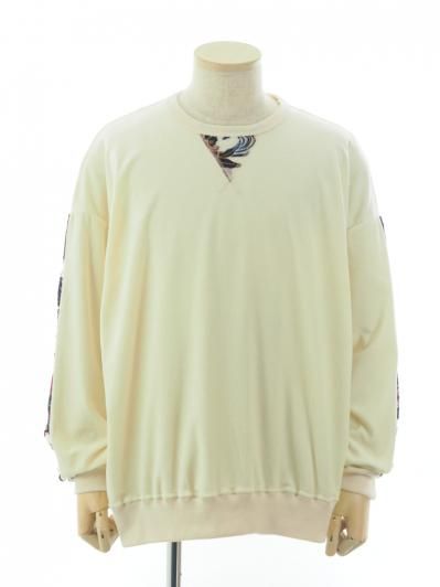 TUITACI 朔 ツイタチ - Ryukyu Dyeing Velvet Pullover リュウキュウダイイングベルベットプルオーバー White