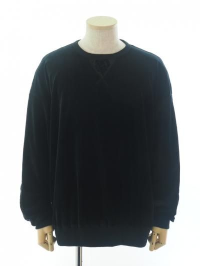 TUITACI 朔 ツイタチ - Ryukyu Dyeing Velvet Pullover リュウキュウダイイングベルベットプルオーバー Black