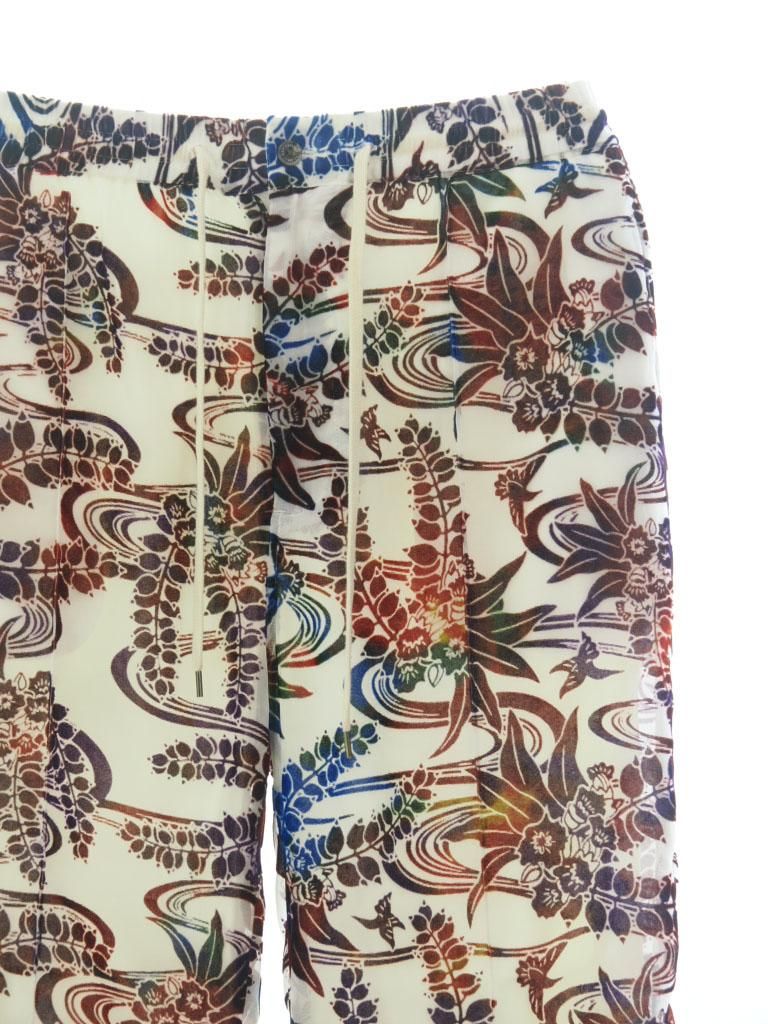 TUITACI 朔 ツイタチ - Ryukyu Dyeing Velvet Pant リュウキュウダイイングベルベットパンツ -  White
