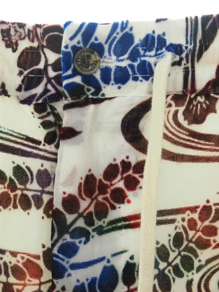 TUITACI 朔 ツイタチ - Ryukyu Dyeing Velvet Pant リュウキュウダイイングベルベットパンツ -  White