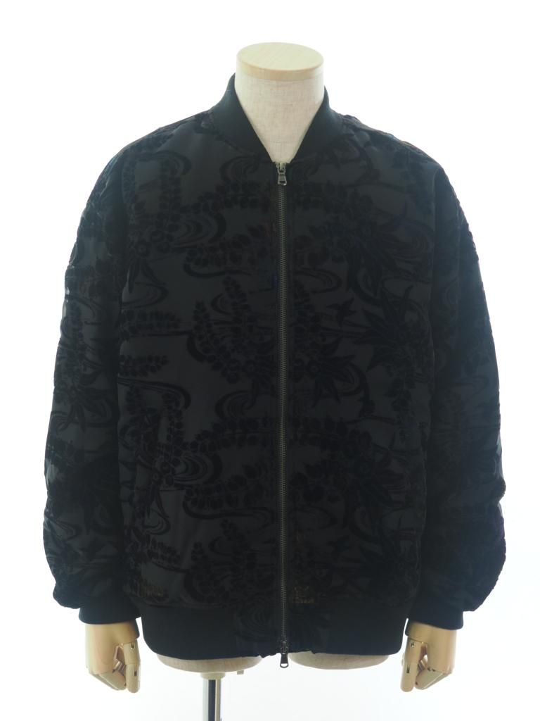 TUITACI 朔 ツイタチ - Ryukyu Dyeing Velvet Ska Jumper リュウキュウダイイングベルベットスカジャンパー -  Black