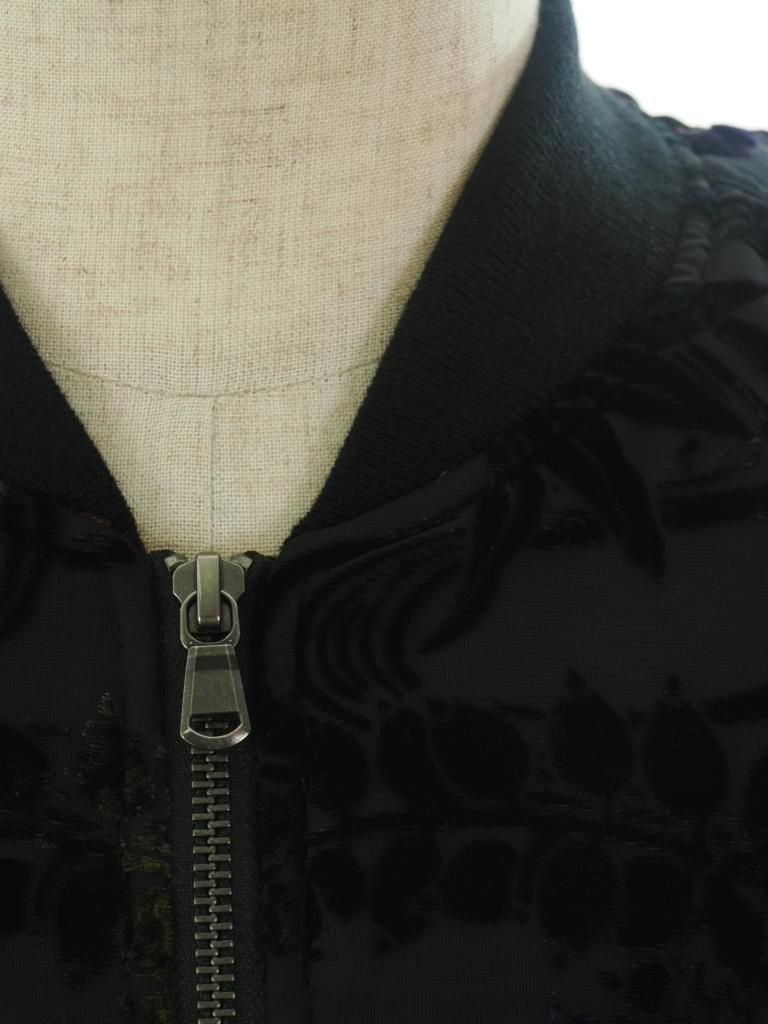 TUITACI 朔 ツイタチ - Ryukyu Dyeing Velvet Ska Jumper リュウキュウダイイングベルベットスカジャンパー -  Black
