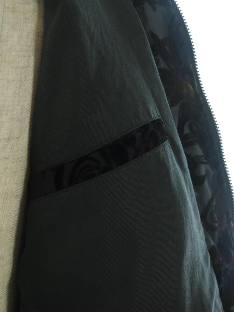 TUITACI 朔 ツイタチ - Ryukyu Dyeing Velvet Ska Jumper リュウキュウダイイングベルベットスカジャンパー -  Black
