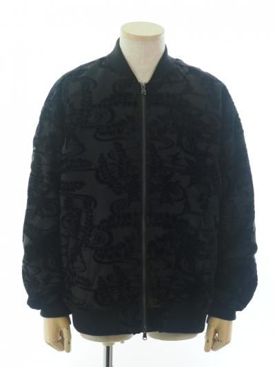 TUITACI 朔 ツイタチ - Ryukyu Dyeing Velvet Ska Jumper リュウキュウダイイングベルベットスカジャンパー -  Black