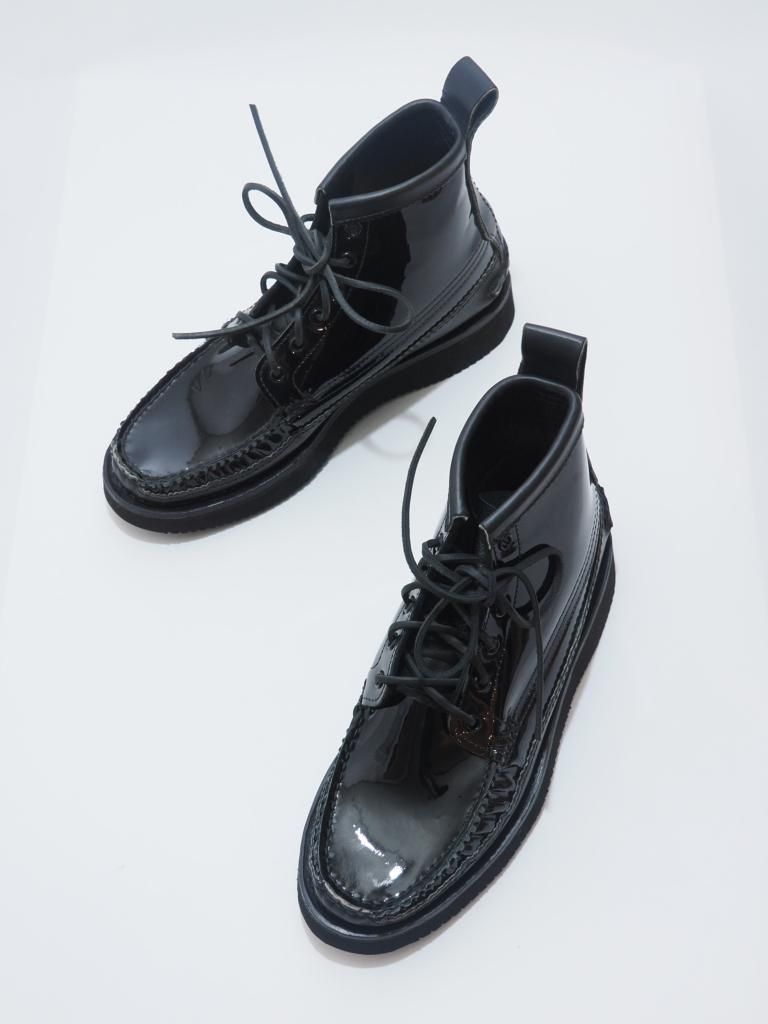 yuketen ユケテン - Maine Guide 6 Eye DB Boots - Patent - Black yuketen ユケテン - Maine Guide 6 Eye DB Boots - Patent - Black