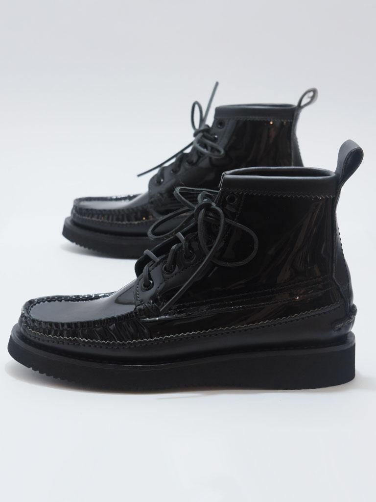 yuketen ユケテン - Maine Guide 6 Eye DB Boots - Patent - Black yuketen ユケテン - Maine Guide 6 Eye DB Boots - Patent - Black
