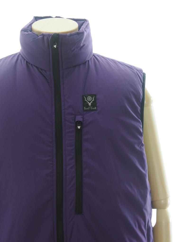 South2 West8 サウスツーウエストエイト - Insulator Vest インシュレーターベスト - Peach Skin - Purple
