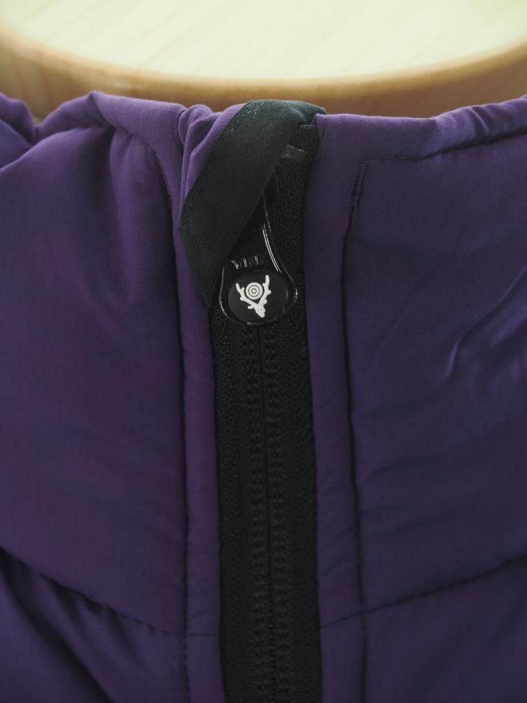 South2 West8 サウスツーウエストエイト - Insulator Vest インシュレーターベスト - Peach Skin - Purple