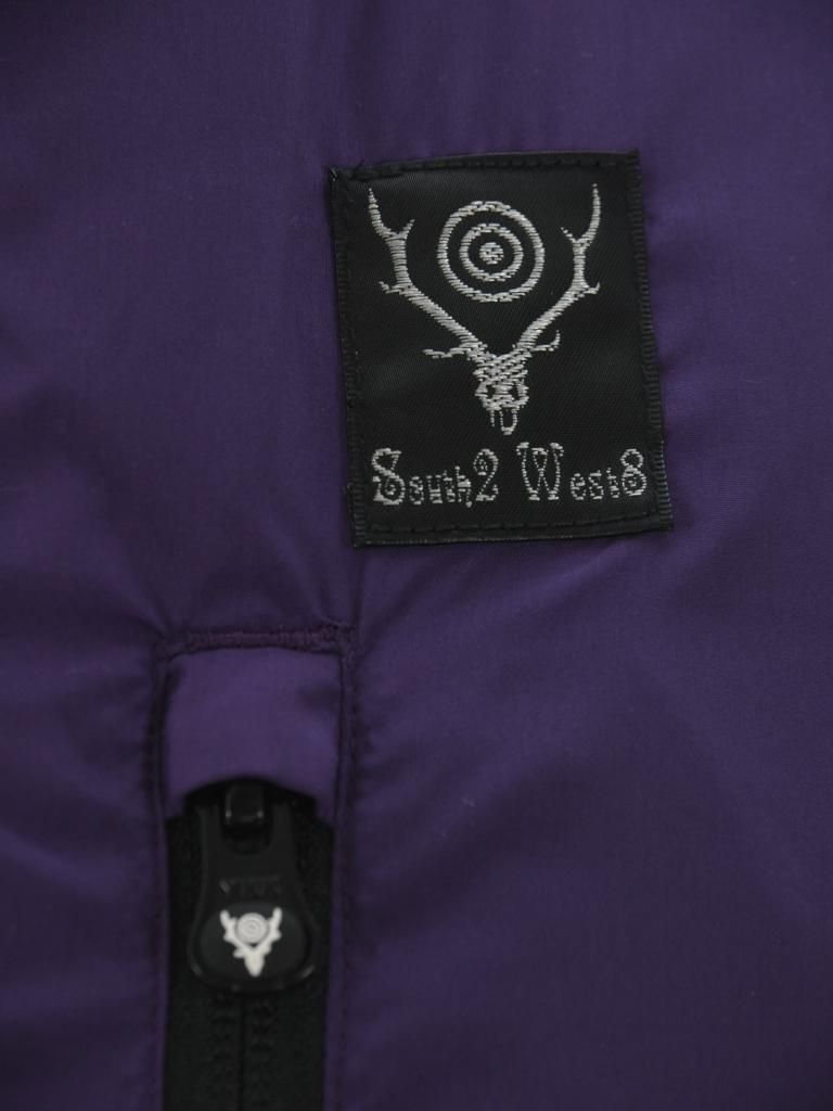 South2 West8 サウスツーウエストエイト - Insulator Vest インシュレーターベスト - Peach Skin - Purple