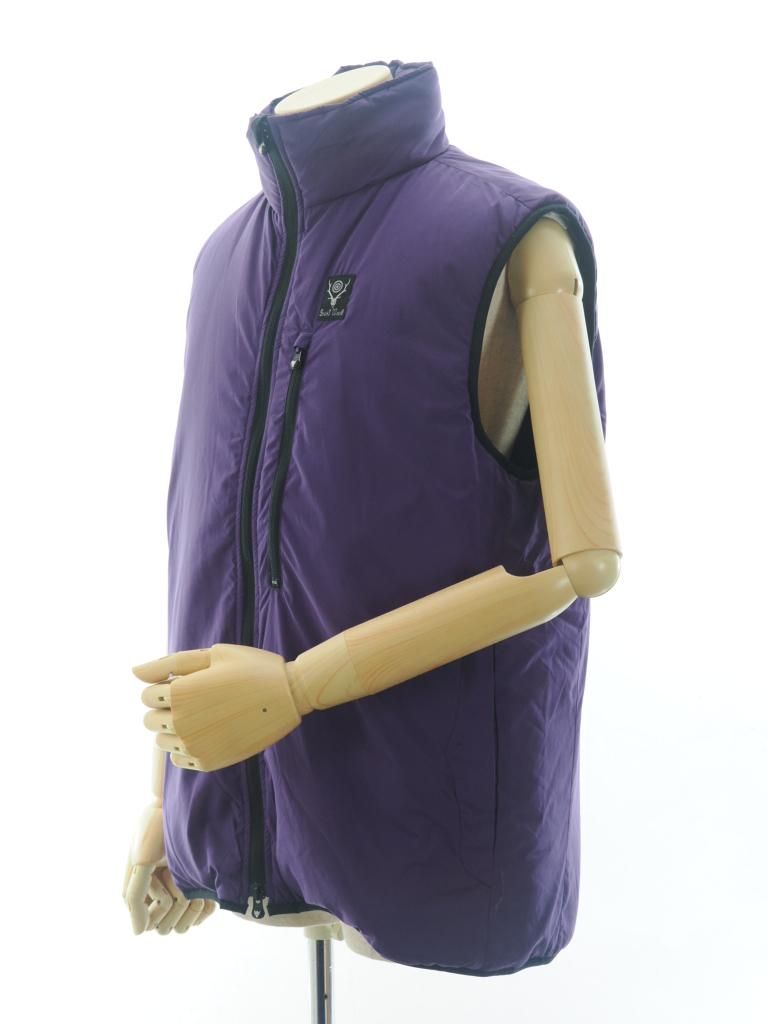 South2 West8 サウスツーウエストエイト - Insulator Vest インシュレーターベスト - Peach Skin - Purple
