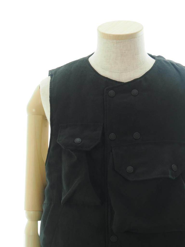 Engineered Garments エンジンニアドガーメンツ - Cover Vest カバーベスト - Lt. Weight Fake Suede - Black