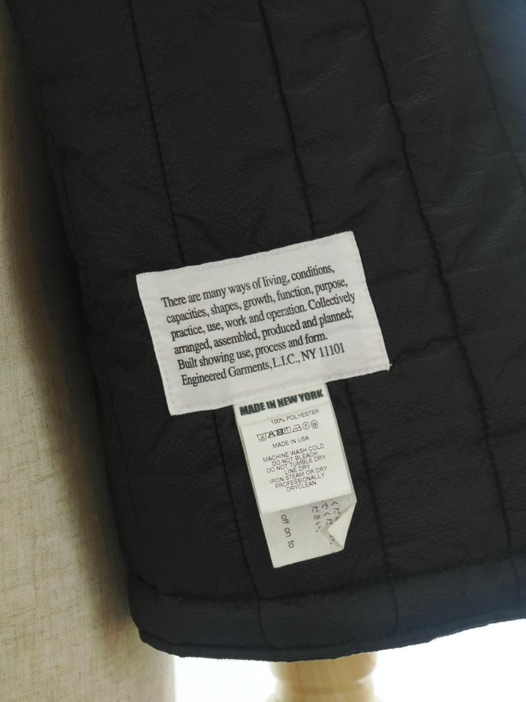 Engineered Garments エンジンニアドガーメンツ - Cover Vest カバーベスト - Lt. Weight Fake Suede - Black