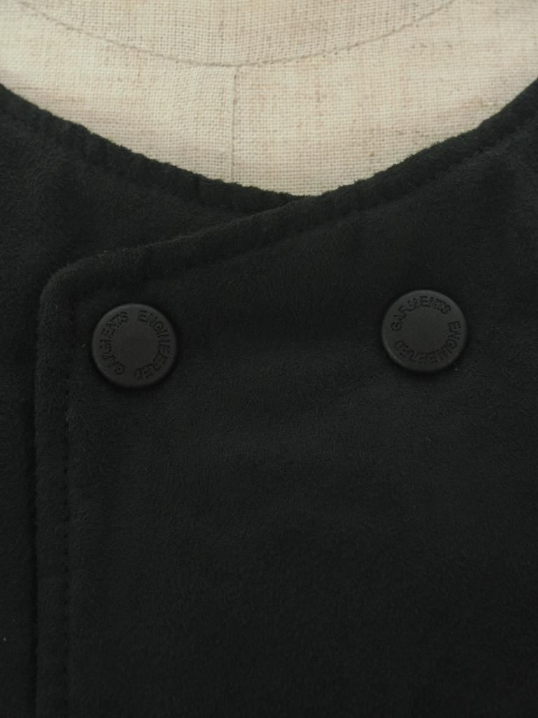Engineered Garments エンジンニアドガーメンツ - Cover Vest カバーベスト - Lt. Weight Fake Suede - Black