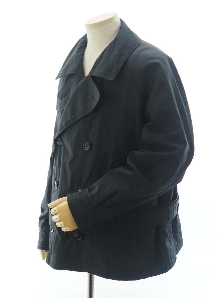 Engineered Garments エンジニアドガーメンツ - Short Trench Jacket ショートトレンチジャケット - Nyco Twill - Black