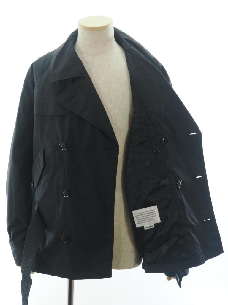 Engineered Garments エンジニアドガーメンツ - Short Trench Jacket ショートトレンチジャケット - Nyco Twill - Black