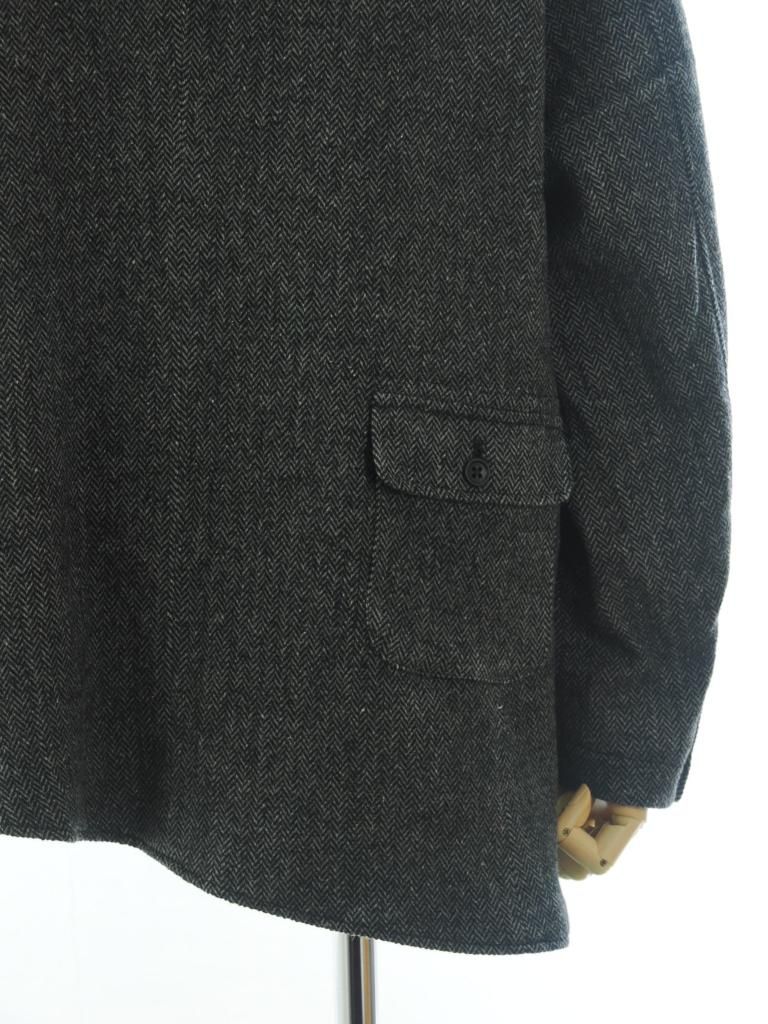 Engineered Garments エンジニアドガーメンツ - Slanted Jacket スランテッドジャケット - Poly Wool Herringbone - Grey