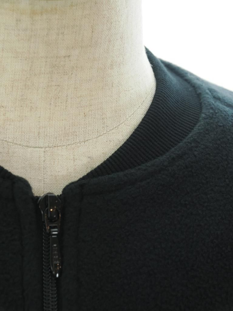 Needles ニードルズ - BB Jacket ベースボールジャケット - PE/R Fleece - Black