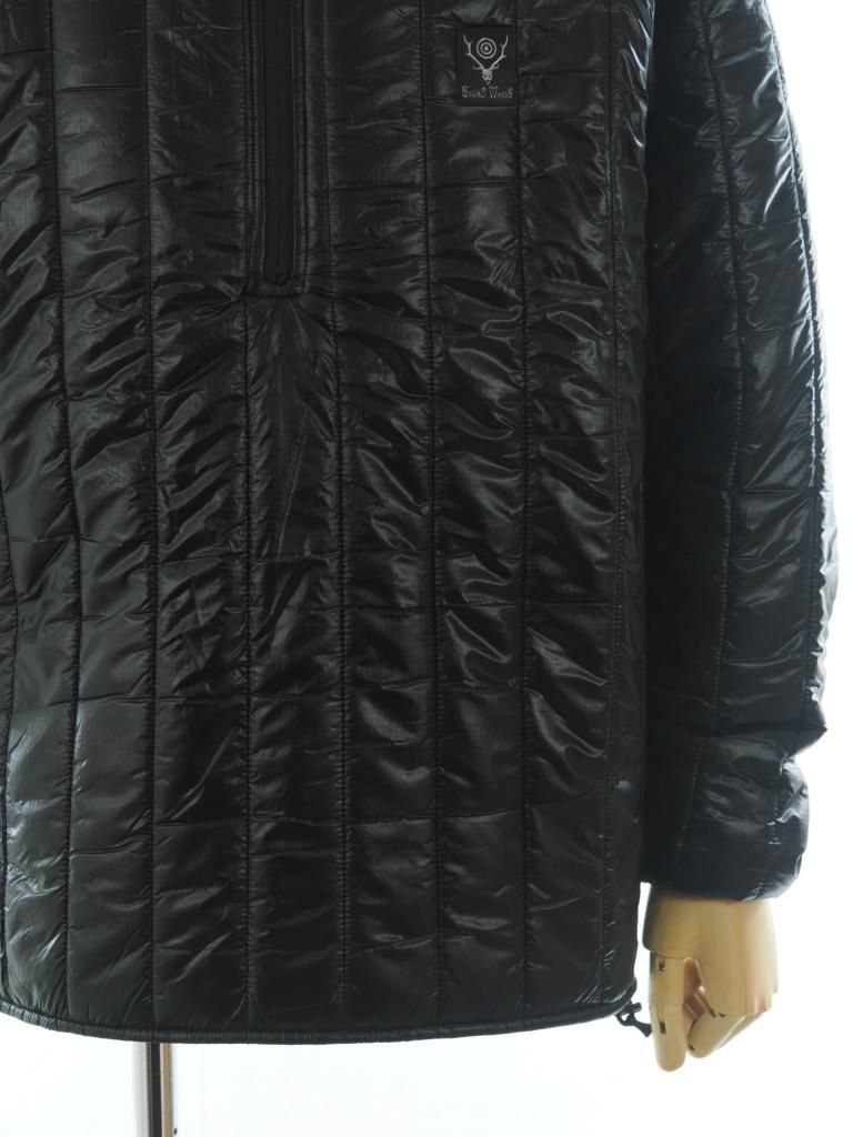 South2 West8 サウスツーウエストエイト - Quilted P/O Parka キルトプルオーバーパーカー - Nylon Ripstop - Black