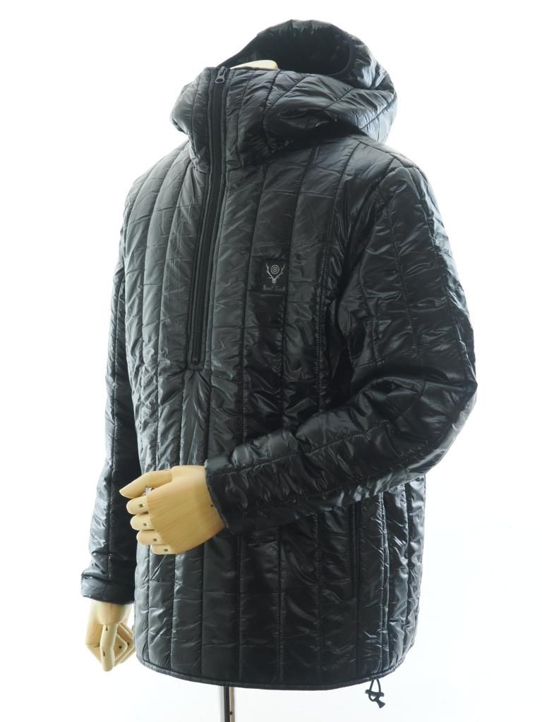 South2 West8 サウスツーウエストエイト - Quilted P/O Parka キルトプルオーバーパーカー - Nylon Ripstop - Black