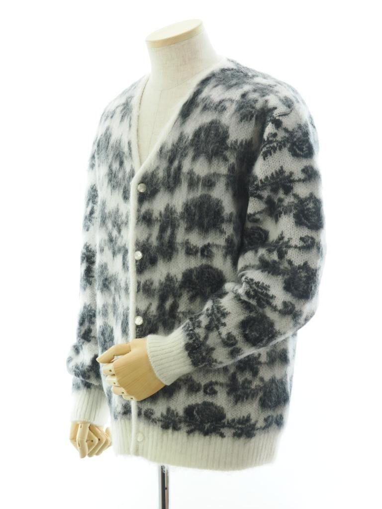 Needles ニードルズ - Mohair Cardigan モヘアカーディガン - Rose ローズ - Ice White