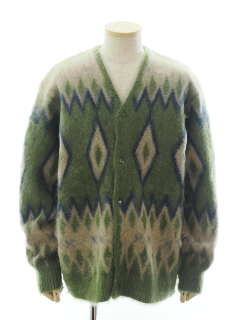 Needles ニードルズ - Mohair Cardigan モヘアカーディガン - Diamond ダイヤモンド - Olive
