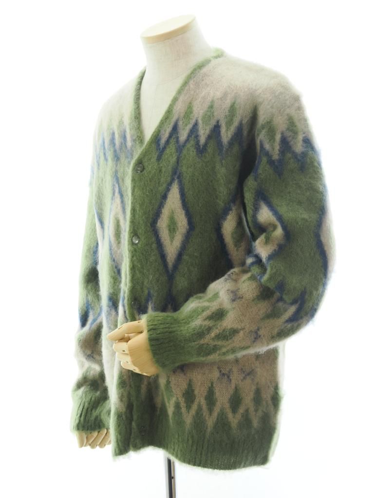 Needles ニードルズ - Mohair Cardigan モヘアカーディガン - Diamond ダイヤモンド - Olive