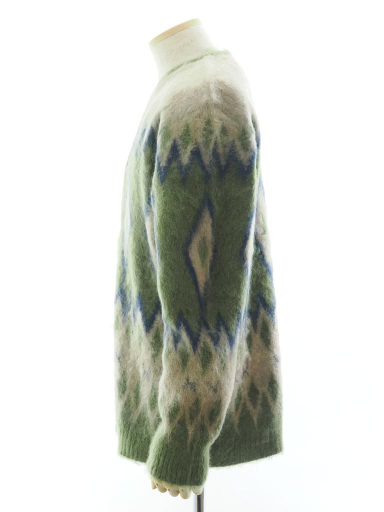 Needles ニードルズ - Mohair Cardigan モヘアカーディガン - Diamond ダイヤモンド - Olive