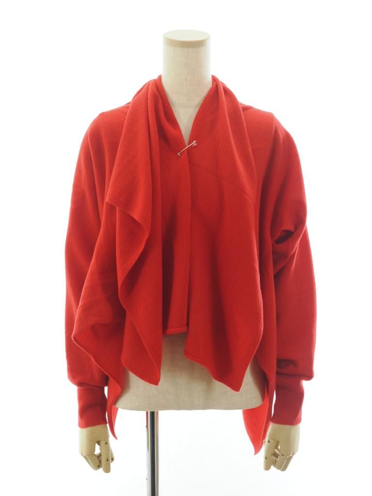 Rhodolirion ロドリリオン - Knot Cardigan ノットカーディガン - Boiled Knit - Red