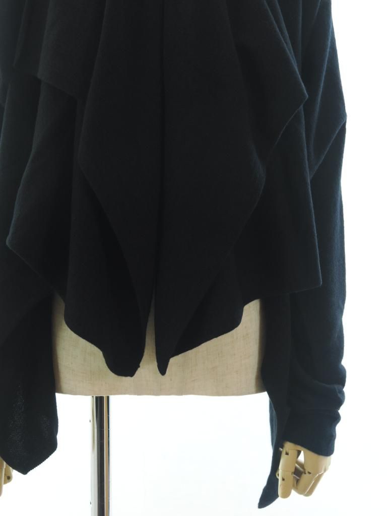 Rhodolirion ロドリリオン - Knot Cardigan ノットカーディガン - Boiled Knit - Black