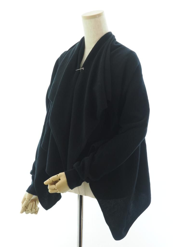 Rhodolirion ロドリリオン - Knot Cardigan ノットカーディガン - Boiled Knit - Black
