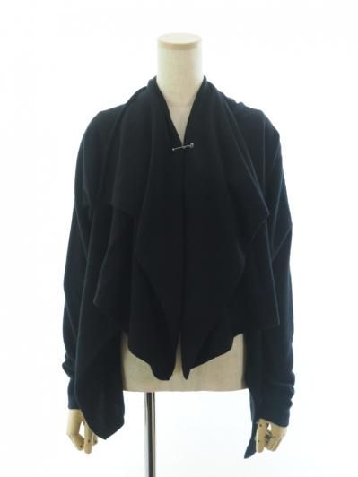 Rhodolirion ロドリリオン - Knot Cardigan ノットカーディガン - Boiled Knit - Black