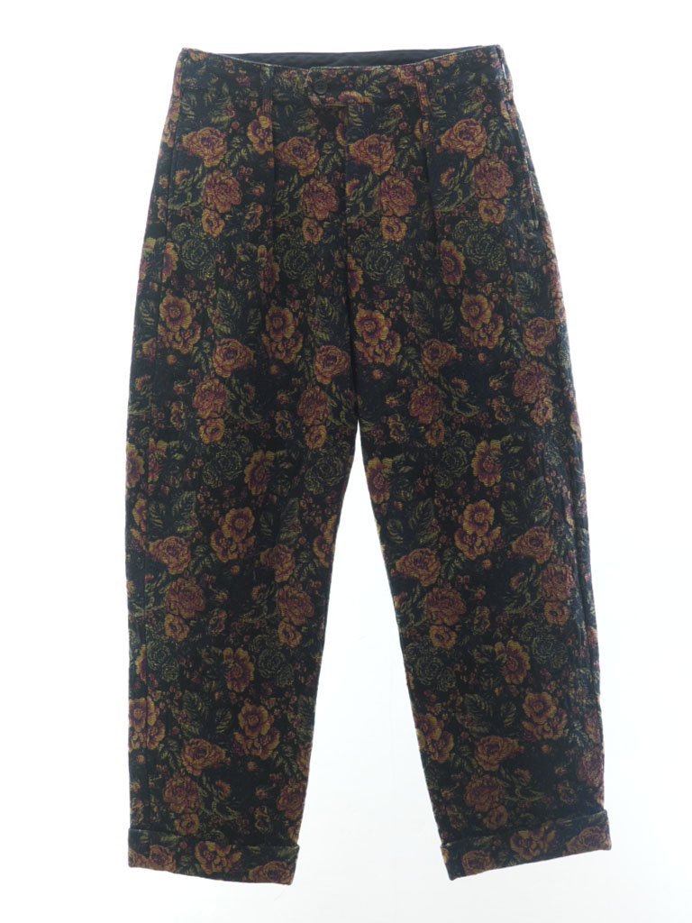 Engineered Garments 󥸥˥ɥ - Carlyle Pant 饤ѥ - CP Floral Jacquard - Black / Gold